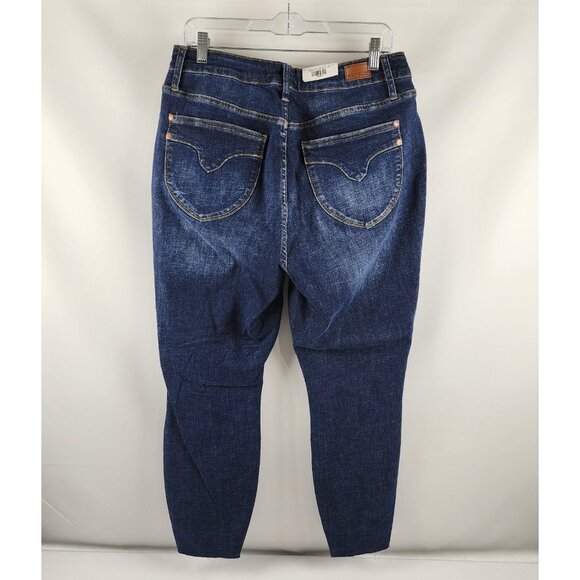 Judy Blue Jeans Womens Plus 14W Blue Tummy Control Skinny Fit Denim (32x27) NWT - Picture 7 of 13